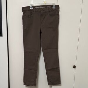 Eddie Bauer slightly curvy brown pants